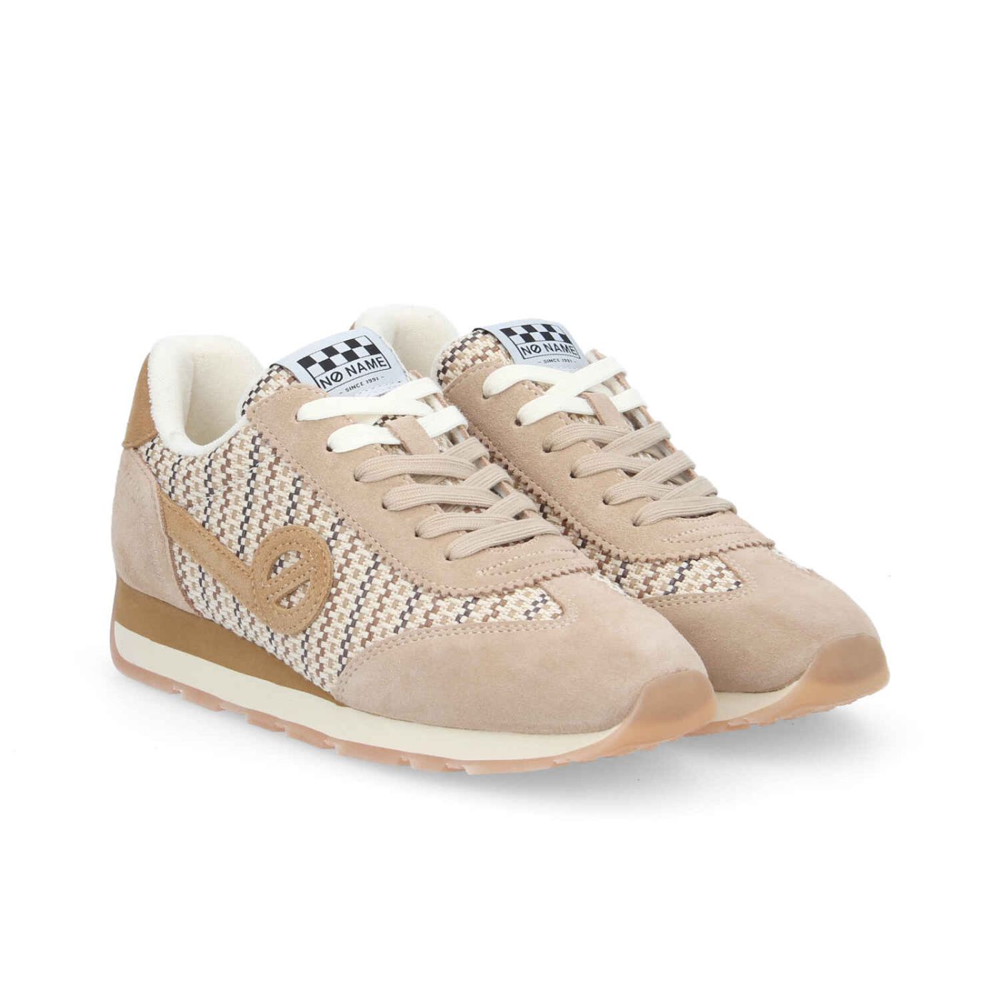 CITY RUN JOGGER W - GRASS/SUEDE - NOISETTE/NUDE